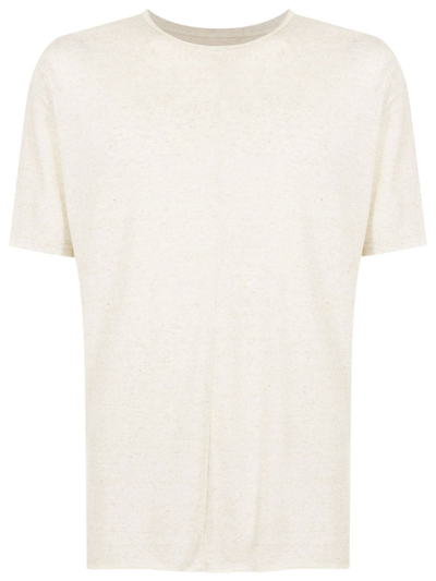 Shop Osklen Melange-effect Short-sleeved T-shirt In Neutrals