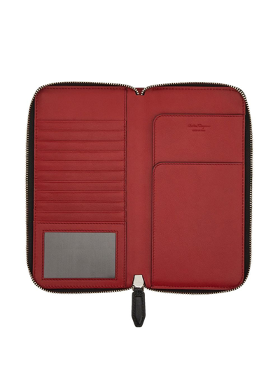 Ferragamo Gancini Document Wallet In Black
