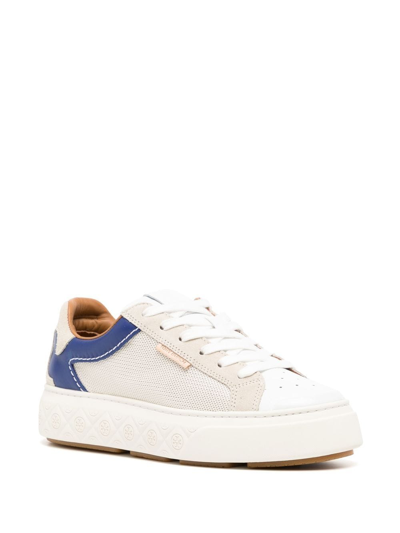 Shop Tory Burch Ladybug Lace-up Sneakers In Neutrals