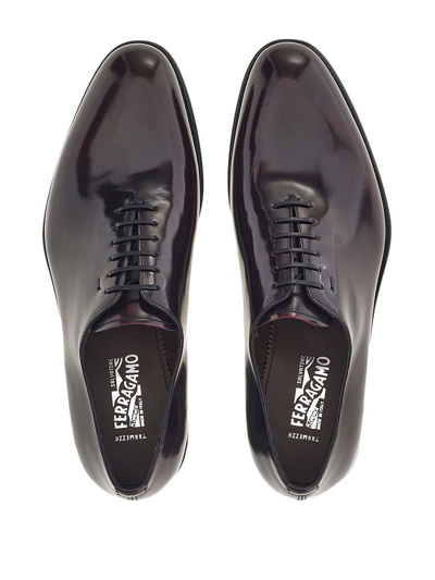 Ferragamo Men's Angiolo Plain Toe Oxfords In Red