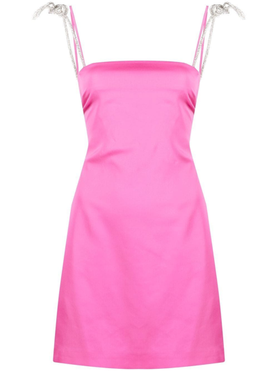 Giuseppe Di Morabito Jewel Shoulder Dress In Pink