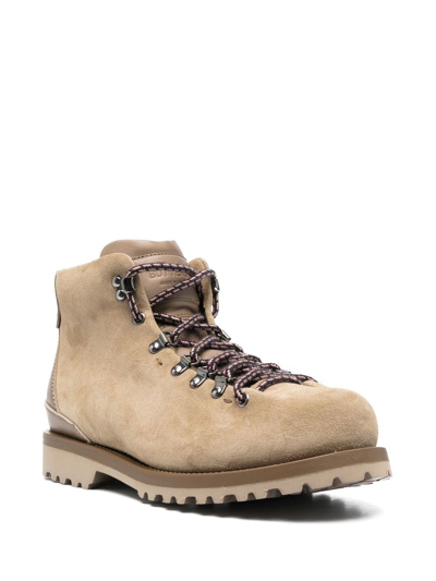 Shop Buttero Leather Trekking Boots In Neutrals