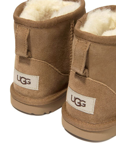 Shop Ugg Ultra-mini Leather Boots In Che