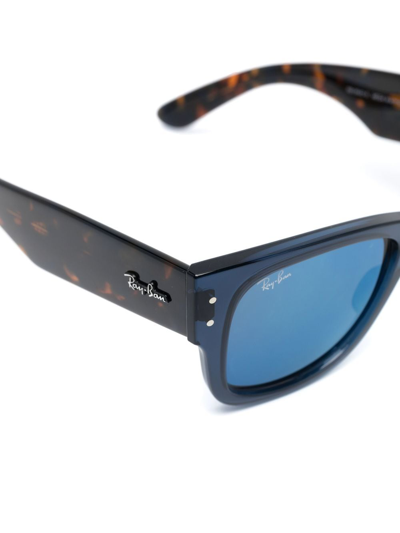 Shop Ray Ban Mega Wayfarer-frame Sunglasses In Blue