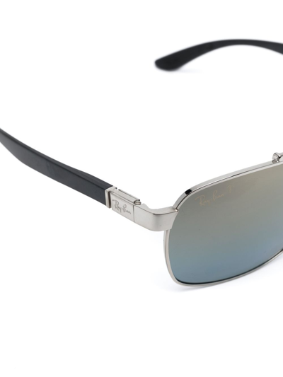 Ray Ban Square-frame Tinted Sunglasses In Black