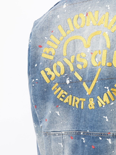 Shop Billionaire Boys Club Jungle Fatigue Denim Jacket In Blue