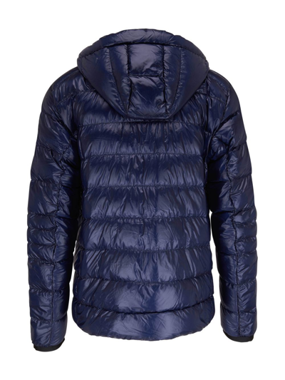 Shop Canada Goose Padded Zip-up Coat In Blue