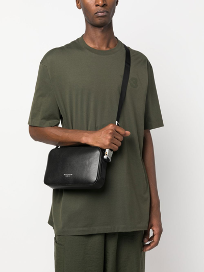 Shop Alyx Logo-stamp Crossbody Bag In Black