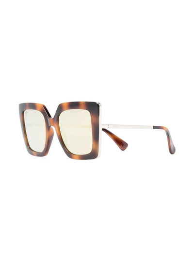 Max Mara Oversize-frame Sunglasses In Brown