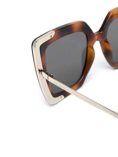 Max Mara Oversize-frame Sunglasses In Brown