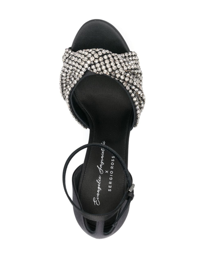 Shop Sergio Rossi Evangelie 155mm Sandals In Black