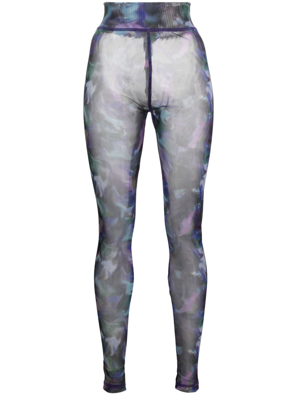 Grey See Through Leggings