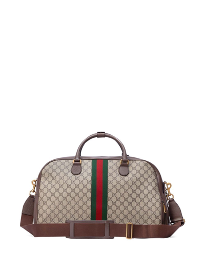 Shop Gucci Large Savoy Bowling Bag In Brown