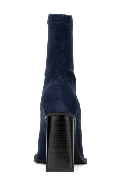 Torgeis Katya Block Heel Bootie In Navy