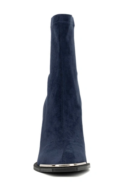 Torgeis Katya Block Heel Bootie In Navy