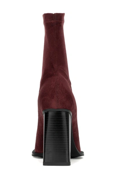 Torgeis Katya Block Heel Bootie In Burgundy