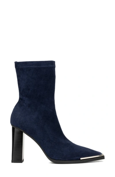 Torgeis Katya Block Heel Bootie In Navy