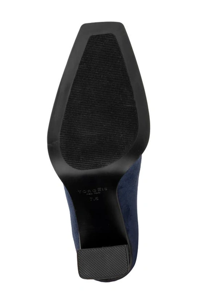Torgeis Katya Block Heel Bootie In Navy