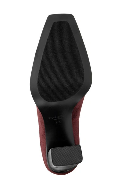 Torgeis Katya Block Heel Bootie In Burgundy