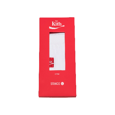 Pre-owned Kith X Coca-cola X Stance Crew Sock 'white'