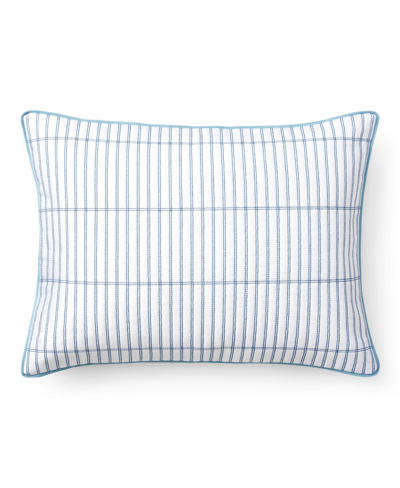 Shop Lauren Ralph Lauren Sandra Quilted Decorative Pillow, 15" X 20" In Blue Multi