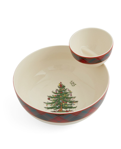 Shop Spode Tiered Chip And Dip Set, 2 Piece In Green