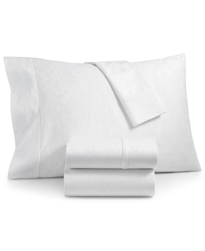 Shop Aq Textiles Bergen House Floral Vine 100% Certified Egyptian Cotton 1000 Thread Count 4 Pc. Sheet Set, King In White