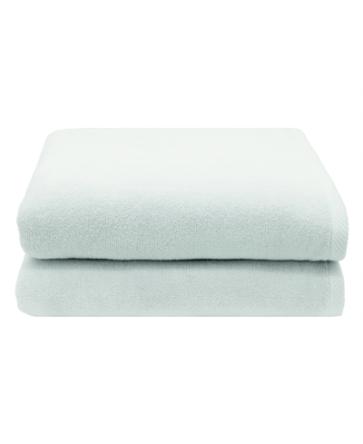 Linum Home Ediree Turkish Cotton 2 Piece Bath Towel Set In Aqua