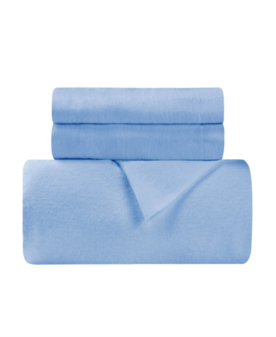 Shop Superior Solid King 3-piece Duvet Cover Set In Light Blue