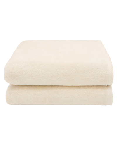 Linum Home Ediree Turkish Cotton 2 Piece Bath Towel Set In Beige