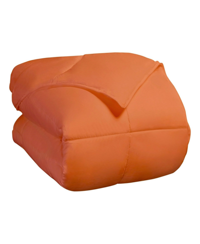 Superior All Season Down Alternative Reversible Comforter, Twin In Dusty Orange