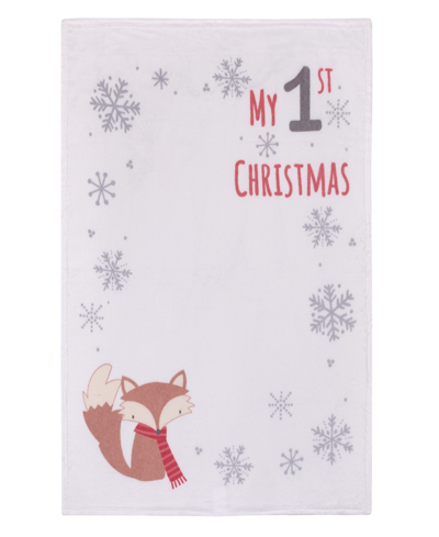 Shop Nojo Fox "my 1st Christmas" Photo Op Baby Blanket In White