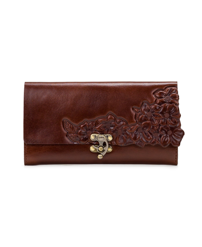Shop Patricia Nash Terresa Leather Wallet In British Tan