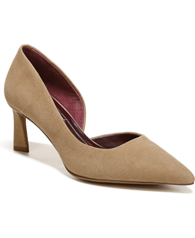 Shop Franco Sarto Women's Tana Pointed Toe Pumps In Taupe Suede