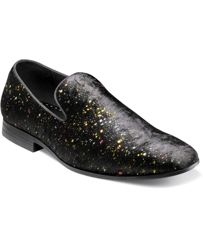 Shop Stacy Adams Men's Stellar Plain Toe Slip On Loafer In Black