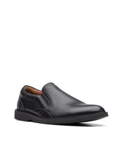Shop Clarks Men's Collection Malwood Easy Comfort Shoes In Black Leather