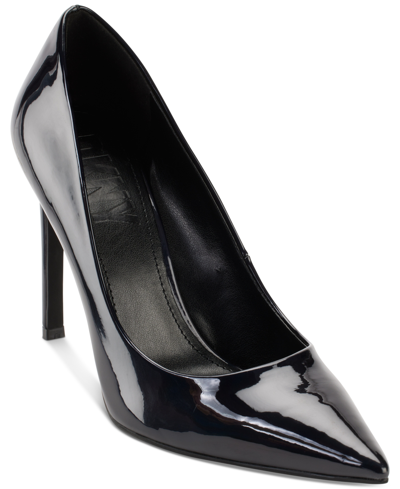 Shop Dkny Women's Mabi Pointed-toe Slip-on Stiletto Pumps In Black