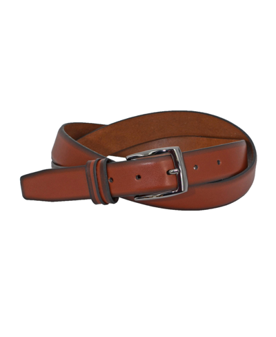 Shop Duchamp London Men's Leather Non-reversible Dress Belt In Cognac