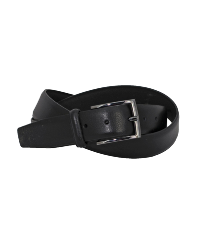 Shop Duchamp London Men's Split Leather Non-reversible Dress Casual Belt In Black