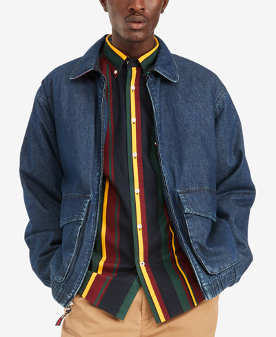 Tommy Hilfiger Men's Filled Denim Ivy Jacket In Dark Wash | ModeSens