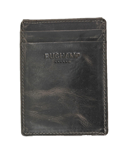 Shop Duchamp London Men's Front Pocket With Magnetic Money Clip Wallet In Charcoal