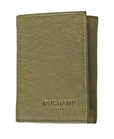 Shop Duchamp London Men's Slim Trifold Wallet In Olive