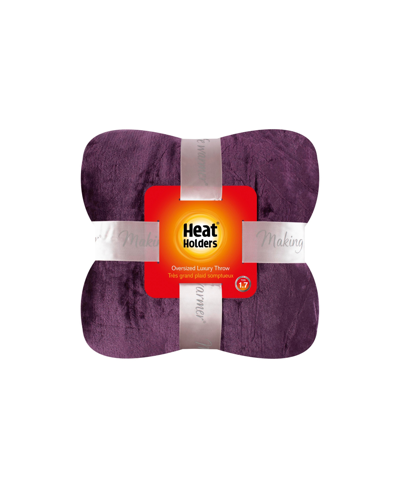 Shop Heat Holders Oversized Blanket In Purple