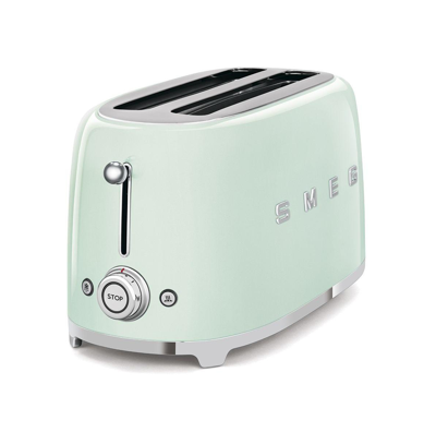 Shop Smeg 4-slice Toaster In Pastel Green