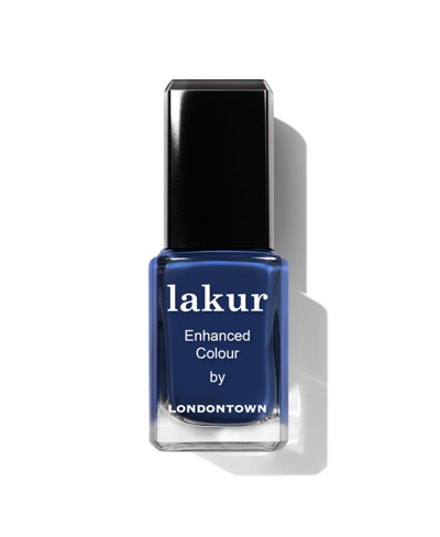 Shop Londontown Lakur Enhanced Color Nail Polish, 0.4 oz In Under The Stars (medium Blue)