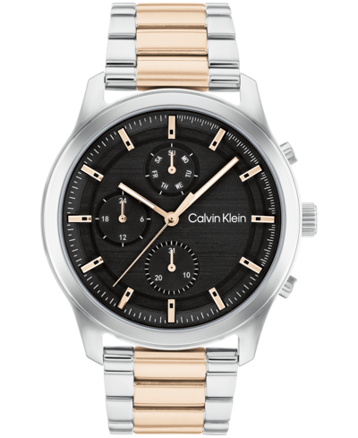 Shop Calvin Klein Men's Two-tone Stainless Steel Bracelet Watch 44mm