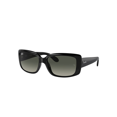 Shop Ray Ban Rb4389 Sunglasses Black Frame Grey Lenses 55-17