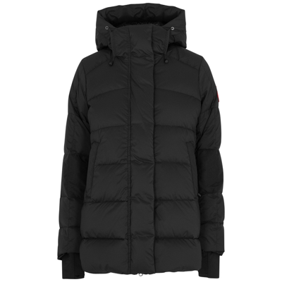 Shop Canada Goose Alliston Quilted Shell Jacket In Black
