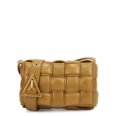 Bottega Veneta Padded Cassette Small Leather Cross-body Bag In Camel