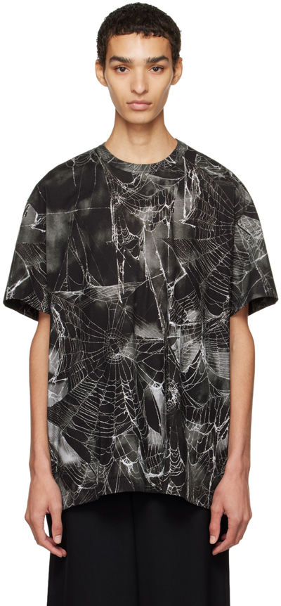 Comme Des Gar ons Homme Deux Web print T shirt In Multicolor